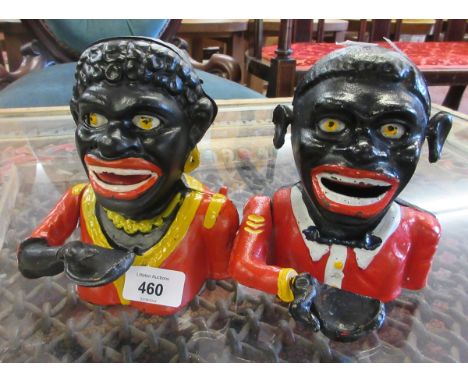 2 Jolly Golly money boxes  These items are listed on the basis they are illustrative of a bygone culture in which there were 
