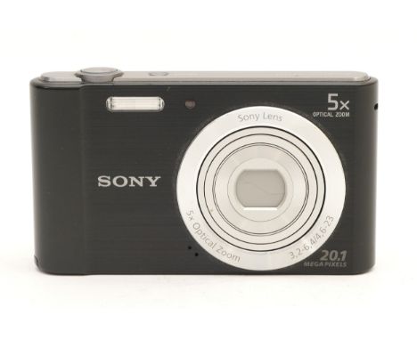 A Sony Cyber-Shot compact digital camera, model no. DSC-W800.