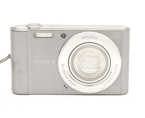 A Sony Cybershot compact digital camera, model no. DSC-W810.