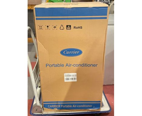 A Carrier 51QPD012N7S Portable Air Conditioner 3.3Kw/12000Btu Cooling And Remote 240V~50Hz portable air conditioning unit, fe