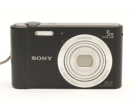 A Sony Cyber-Shot compact digital camera, model no. DSC-W800.