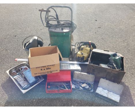 A large collection of tools, to include, a Karcher pressure washer, a Migatronic welder, amongst others.