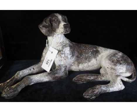 Raku-fired ceramic study of a Pointer dog by Sallie Wakley, with original receipt and biography etc.(B.P. 24% incl. VAT)   CO