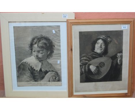 Group of monochrome portrait prints, after the Old Masters, framed and glazed. (3)(B.P. 24% incl. VAT)Inv. 181, 51 & 63.