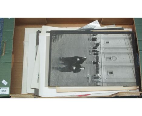 Collection of large format, black and white, and colour photographs, mainly mid 20th Century portrait studies, landscapes and