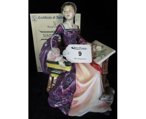 Royal Doulton bone china figurine 'Mary Tudor', HN3834, limited edition 691/5000.(B.P. 24% incl. VAT)   CONDITION REPORT:  No