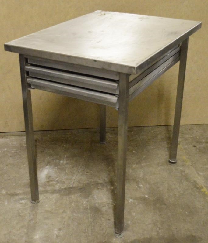 1 x Stainless Steel Bakers Preperation Table With Integrated Drawer