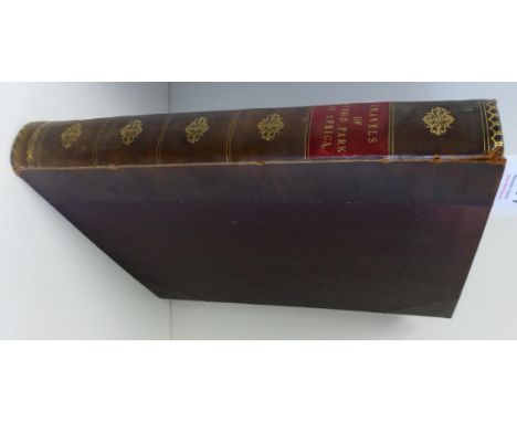 Park (Mungo) Travels in the Interior Districts of Africa ..., 1799, printed by Bulmer for the author, 4to., portrait frontis,