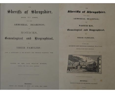 Blakeway (John Brickdale) The Sheriffs of Shropshire, with their Armorial Bearings; and Notices, Genealogical and Biographica