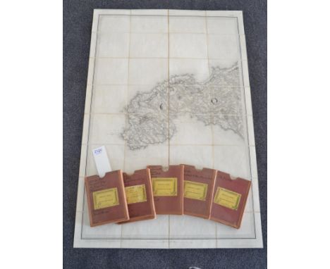 Ordnance Survey - Cornwall Sheets 29 to 33, 1813, five folding maps, four published by Lt. Col. Mudge (sheet 33 dated 1839 an