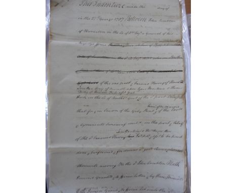 Mining Indentures Howdon Dock-Birtley Salt Works, Draft of Lease by John Lambton of Way-Leaves through Harraton & Rickleton G