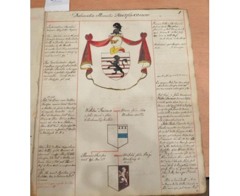 Fairfax Family Delineatio Stematis Fairfaxorum .., nd. [?18th century], manuscript pedigree of the Fairfax family including r