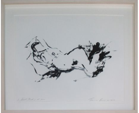 TRACEY EMIN, 'I kept thinking of you', etching, limited edition 16/50, 48cm x 58cm, signed in pencil lower right and titled l