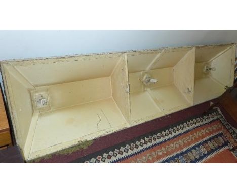 A vintage snooker hall light. H-34 W-282 D-73cm 