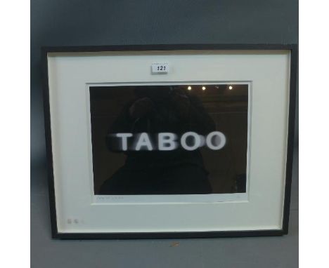 A limited edition lithograph, titled 'Coming out of the Dark', numbered 1/10. 29x38cm 