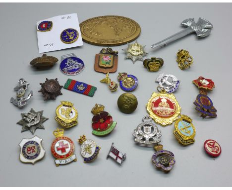 Enamel pin badges, etc. 