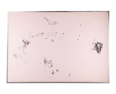 Jim Dine (b.1935), American, 'Brush After Eating', signed, numbered 25/28 and dated 1963, lithograph, 75 x 106 cm, framed and