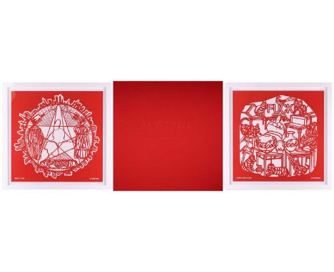 Ai Weiwei (b. 1957) Chinese, 'The Papercut Portfolio', a complete set of eight papercuts, 2019, on wove paper, with title pag