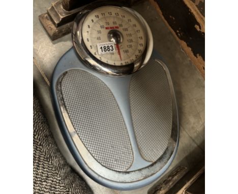A vintage style bathroom scales