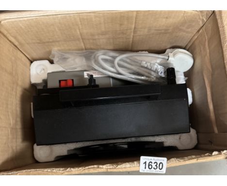 A boxed Cinerex 8mm sound movie projector