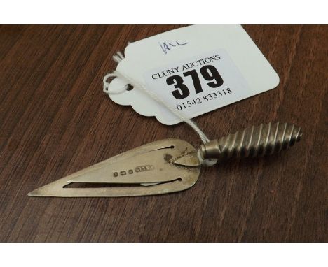 SILVER HALLMARKED  TROWEL  PAGE MARKER