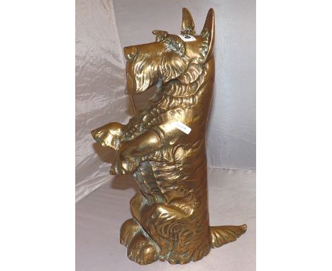 BRASS SCOTTY DOG COMPANION TIDY NO TOOLS