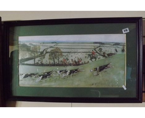 ENGLISH HUNTING SCENE PRINT CECIL LADIN