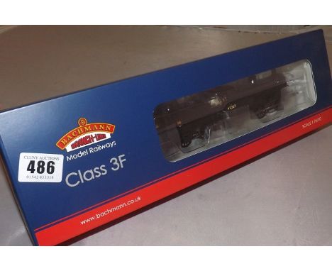 BACHMANN MODEL RAILWAY LOCOMOTIVE CLASS 3F 43257 BR BLACK EARLY EMBLEM BOXED