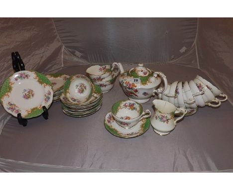 PARAGON TEA SET,WITH TEAPOT  A/F 