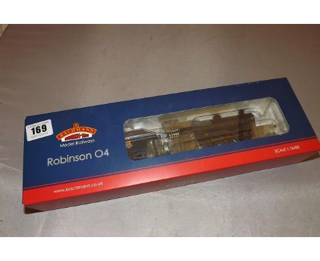 BACHMANN BRANCH LINE MODEL LOCOMOTIVE ROBINSON 04 BGLACK EARLY EMBLEM WEATHERED BOXED