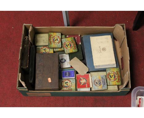 A large collection of assorted cigarette cards, contained in various tins, boxes and albums, to include Wills Old English Gar