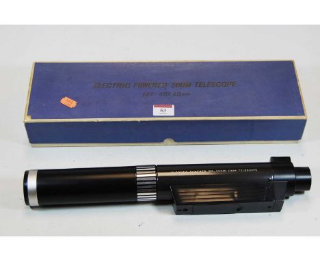 An electric powered Zoom Telescope, 12x-40x 40mm, boxed