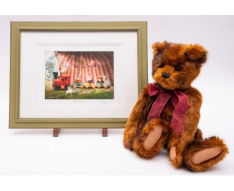 Two Charlie Bears after designs by Heather Lyell, 'Storyteller'  CB1500150 together with a limied edition print after Charlot