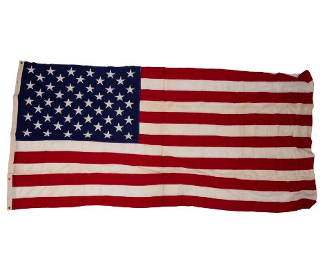 A Union Jack flag, size 6: stamped with broad arrow and 'BDS', together with a Stars and Stripes Flag by Watts Manufacturing 