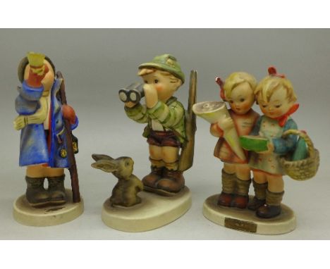 Three Hummel figures, two a/f