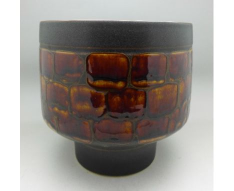 A 1960's stoneware planter