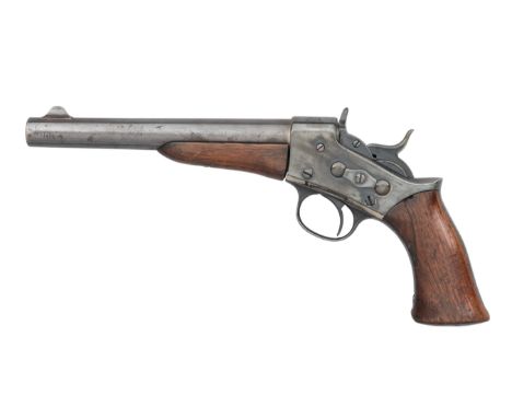A .50 CALIBRE CENTRE-FIRE REMINGTON MODEL 1871 ARMY ROLLING-BLOCK PISTOL, CIRCA 1872-88of standard production specifications,
