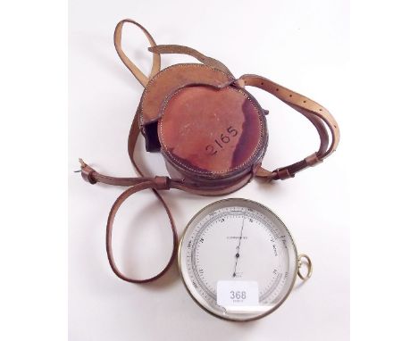 A WWII cased barometer/altimeter 