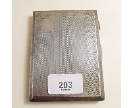 A silver cigarette case 5 ozs, Birmingham 1933