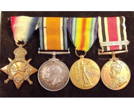 A WWI medal group and special constable medal with Great War bar issued to AA467, A Hicks A.B.R.N.V.R