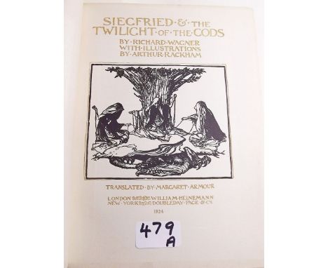 Siegfried and The Twilight of The Gods illustrated by Arthur Rackham published by William Heinemann 1920 first edition, later