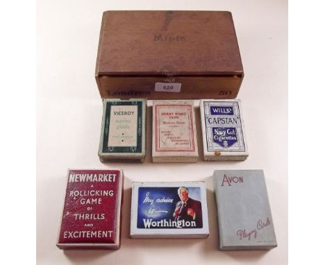A collection of old playing cards 