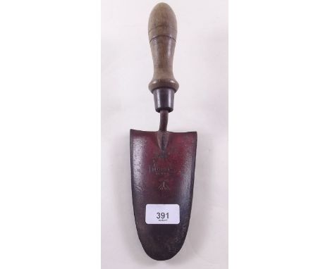 A Morris of Devon garden trowel 1952 Ordnance arrow marked C2922 