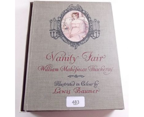 Vanity Fair by W M Thackeray published by Hodder & Stoughton 1934 first edition tipped-in colour plates by Lewis Baumer in sc