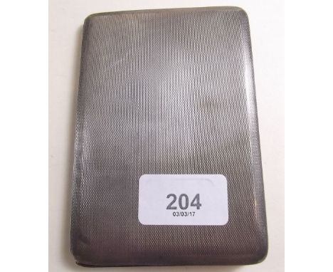 A silver cigarette case with sliding mechanism, Birmingham 1945, 6.3 ozs, 