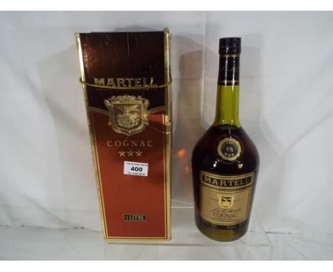 Martell Cognac, 1 litre, 35 fl oz 1981 bottling in original carton- Est £30 - £50 This lot MUST be paid for and collected, or