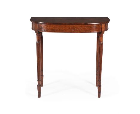 A REGENCY MAHOGANY CONSOLE TABLEIN THE MANNER OF GILLOWS, CIRCA 1815 81.5cm high, 86.5cm wide, 50cm deep Condition Report: Th