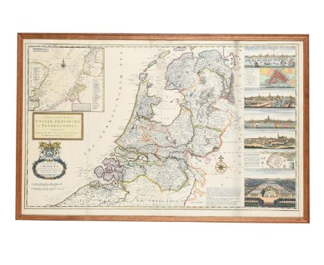 CARTOGRAPHY; MOLL (HERMAN) (1654-1732) 'A NEW AND EXACT MAP OF THE UNITED PROVINCES OR NETHERLANDS'[London:] printed for H. M