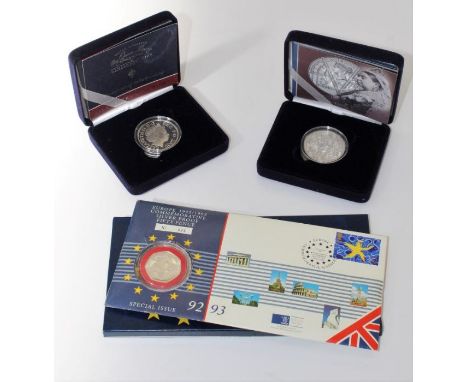 The Queen Mother centenary proof coin, 2000 silver, boxed, authenticity, Silver proof Victorian Anniversary Crown, boxed auth