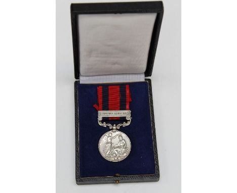 India General Service Medal to Pte. AE Evans, 4/K Royal Lancaster Regiment, Burma 1887-89 bar